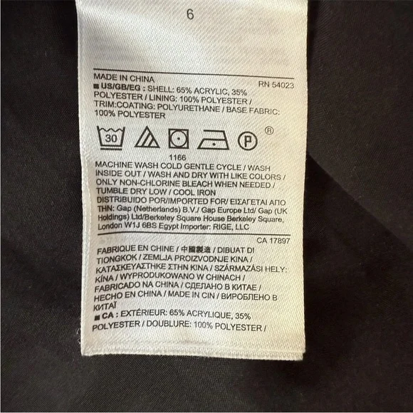 Banana Republic Black White Plaid Faux Leather Trim Short Sleeve Shift Dress 6 - Picture 8 of 8